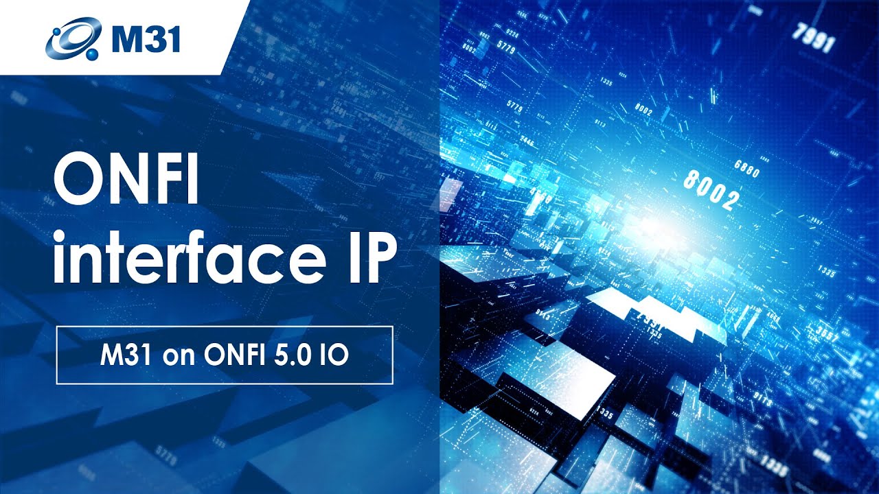 ONFI Interface IP - M31 on ONFI 5.0 IO - M31 Technology Corporation | 円星科技